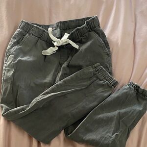 Legoe Heritage washed Olive Green Jogger Pants Maternity